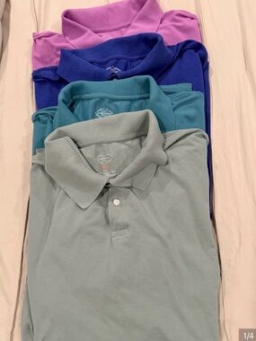 4 Men’s St.Johns Bay Polo Shirts 5XL